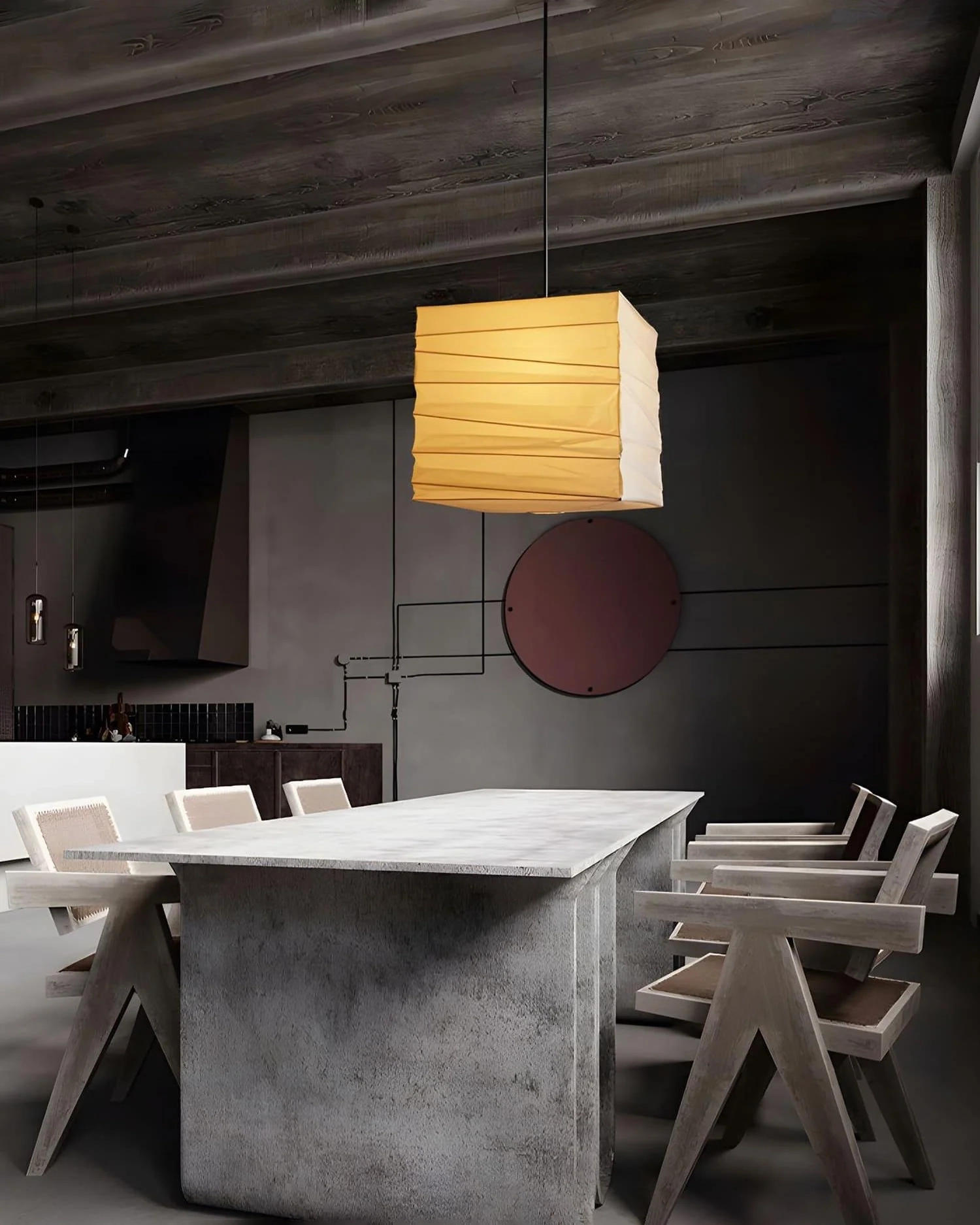 Ayla Paper Cube Pendant Lamp