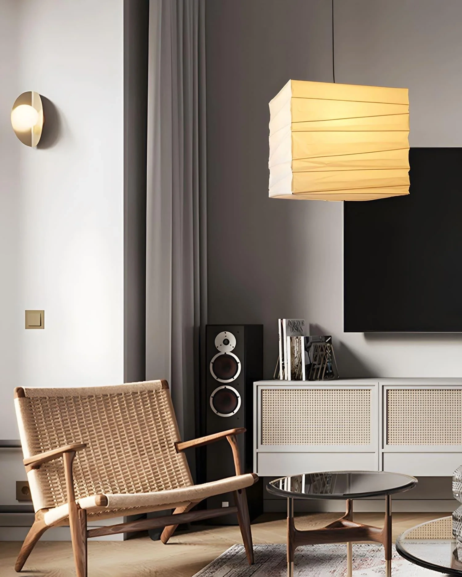 Ayla Paper Cube Pendant Lamp