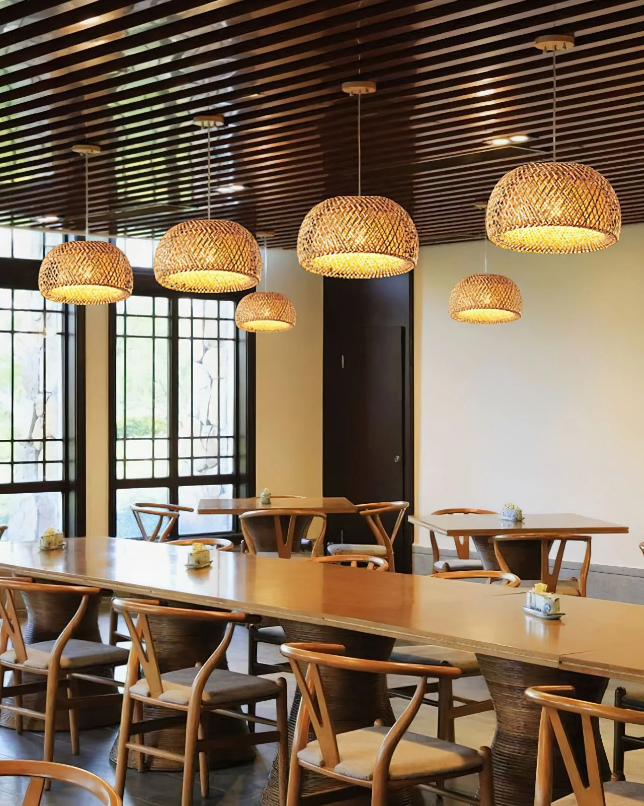 Bamboo Braided Pendant Lamp