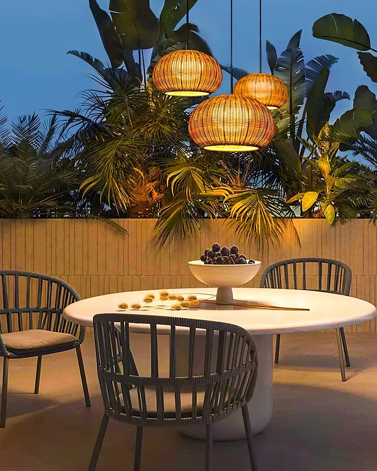 Bamboo Camden Pendant Light