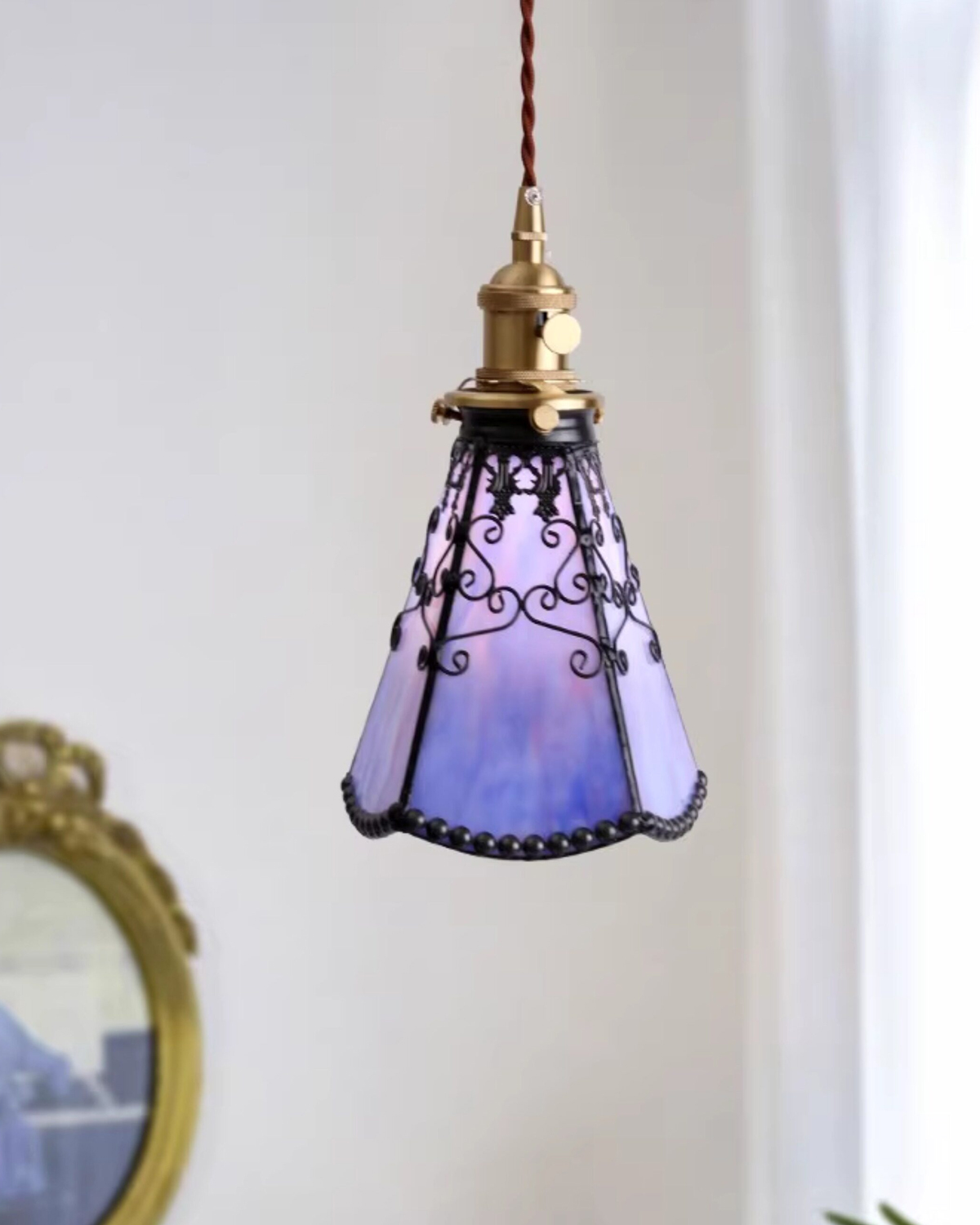 Belle Epoque Glass Pendant Light
