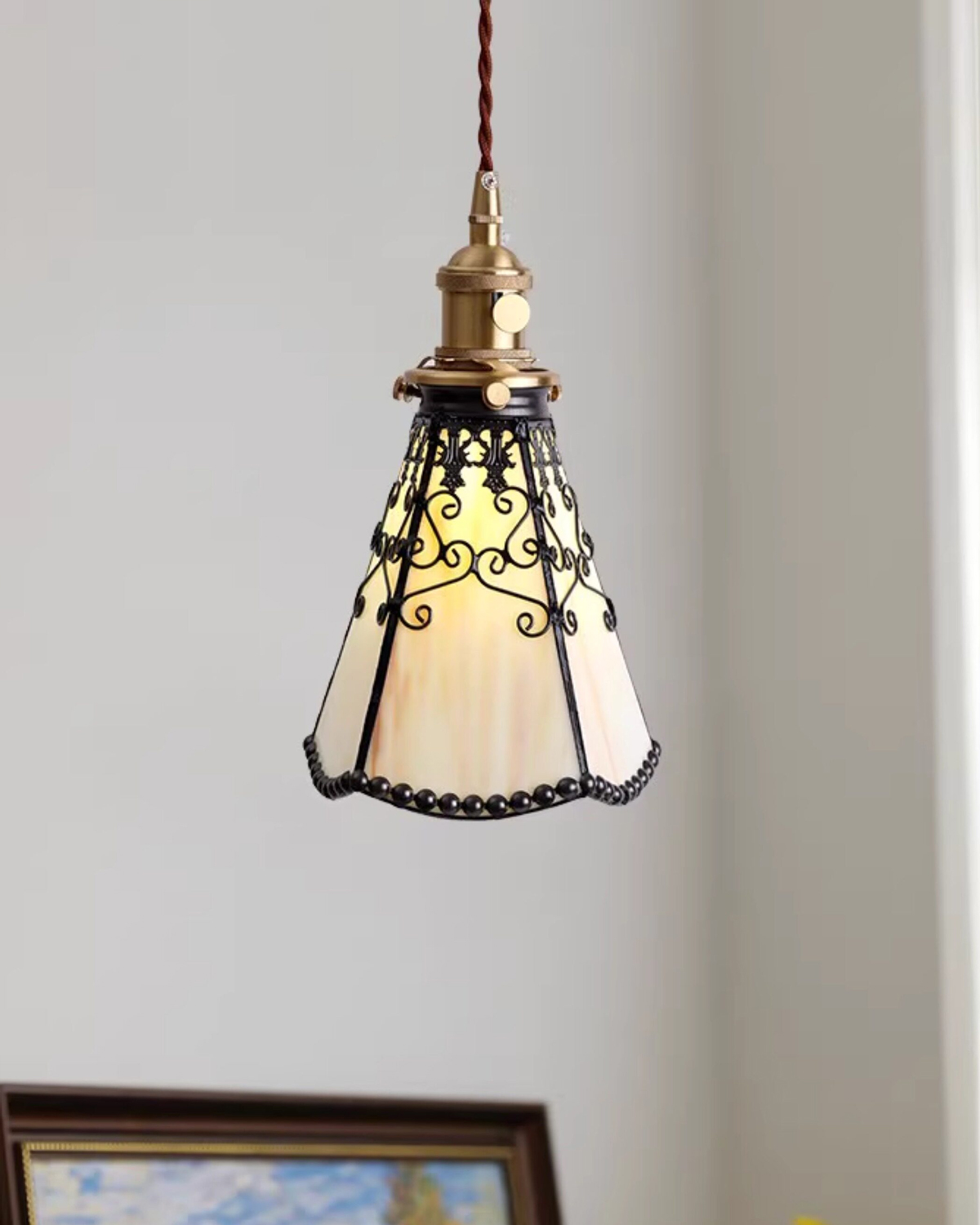 Belle Epoque Glass Pendant Light