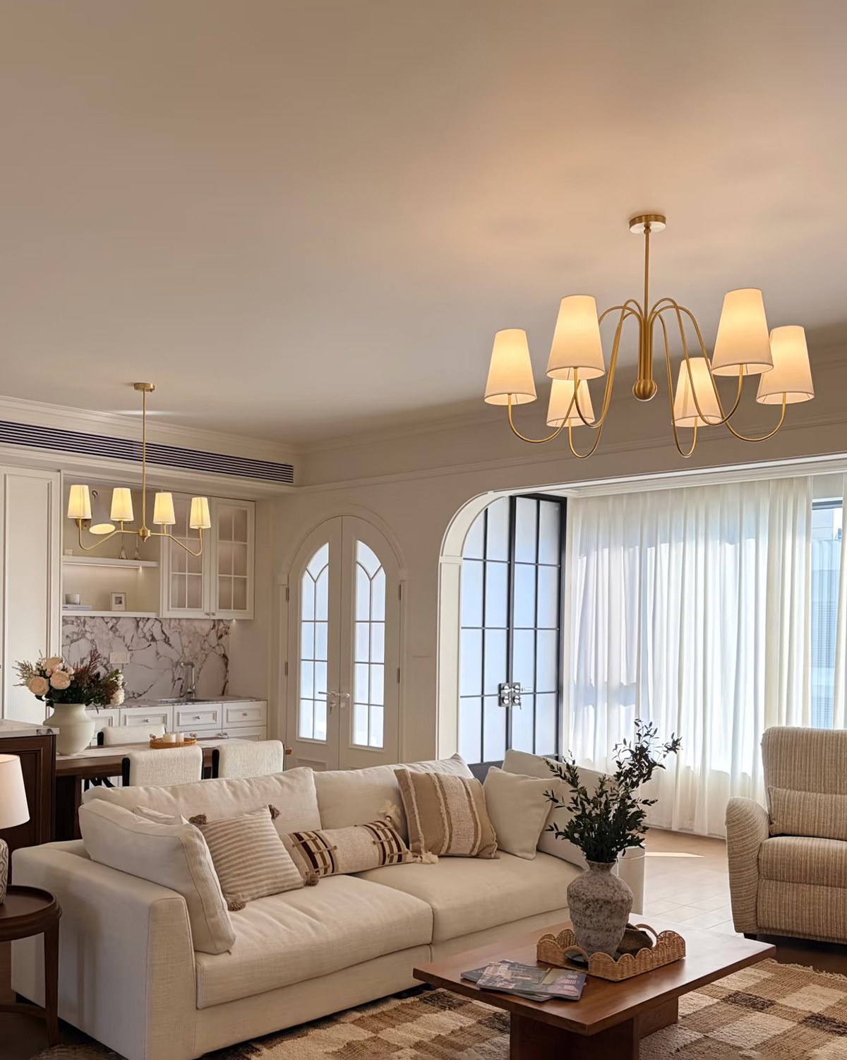 Belmont Brass Chandelier