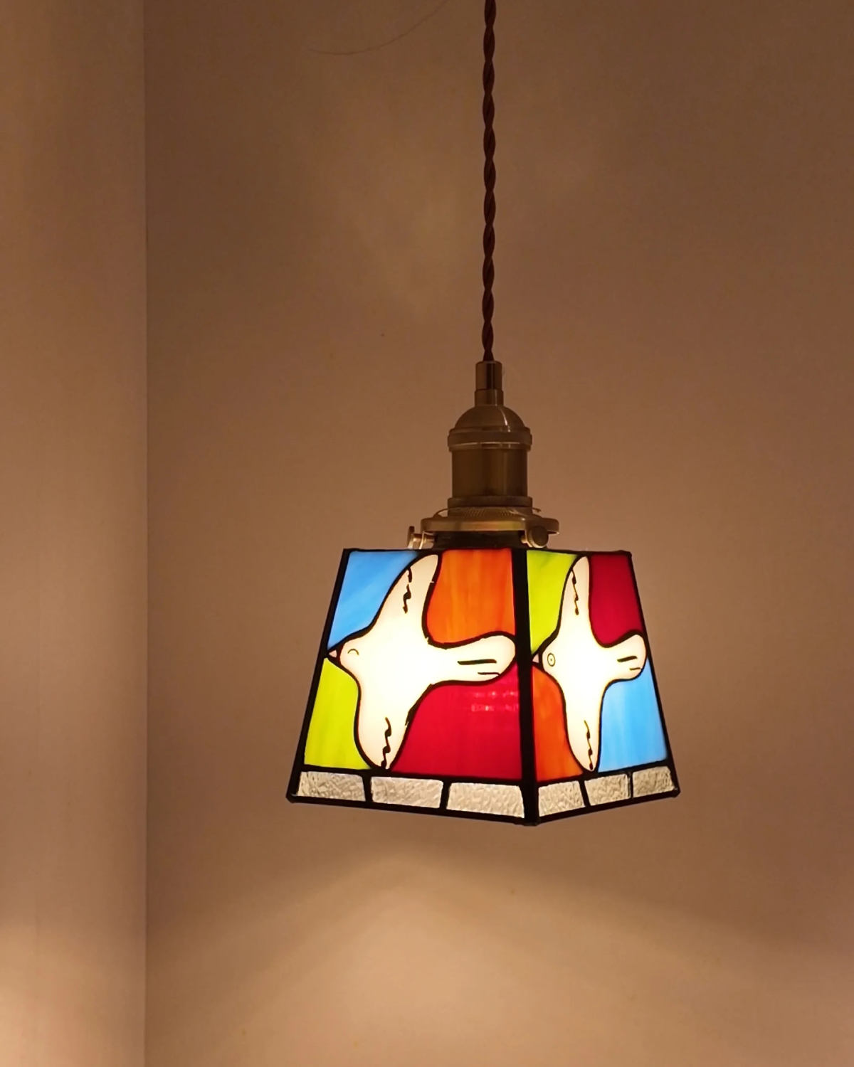 Birdsong Art Glass Pendant Light