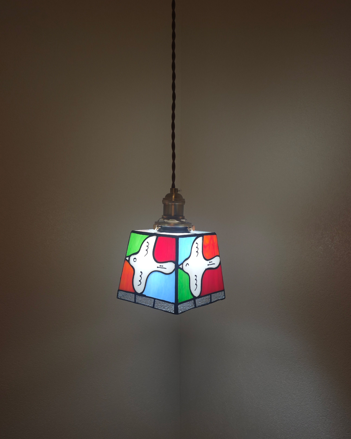 Birdsong Art Glass Pendant Light