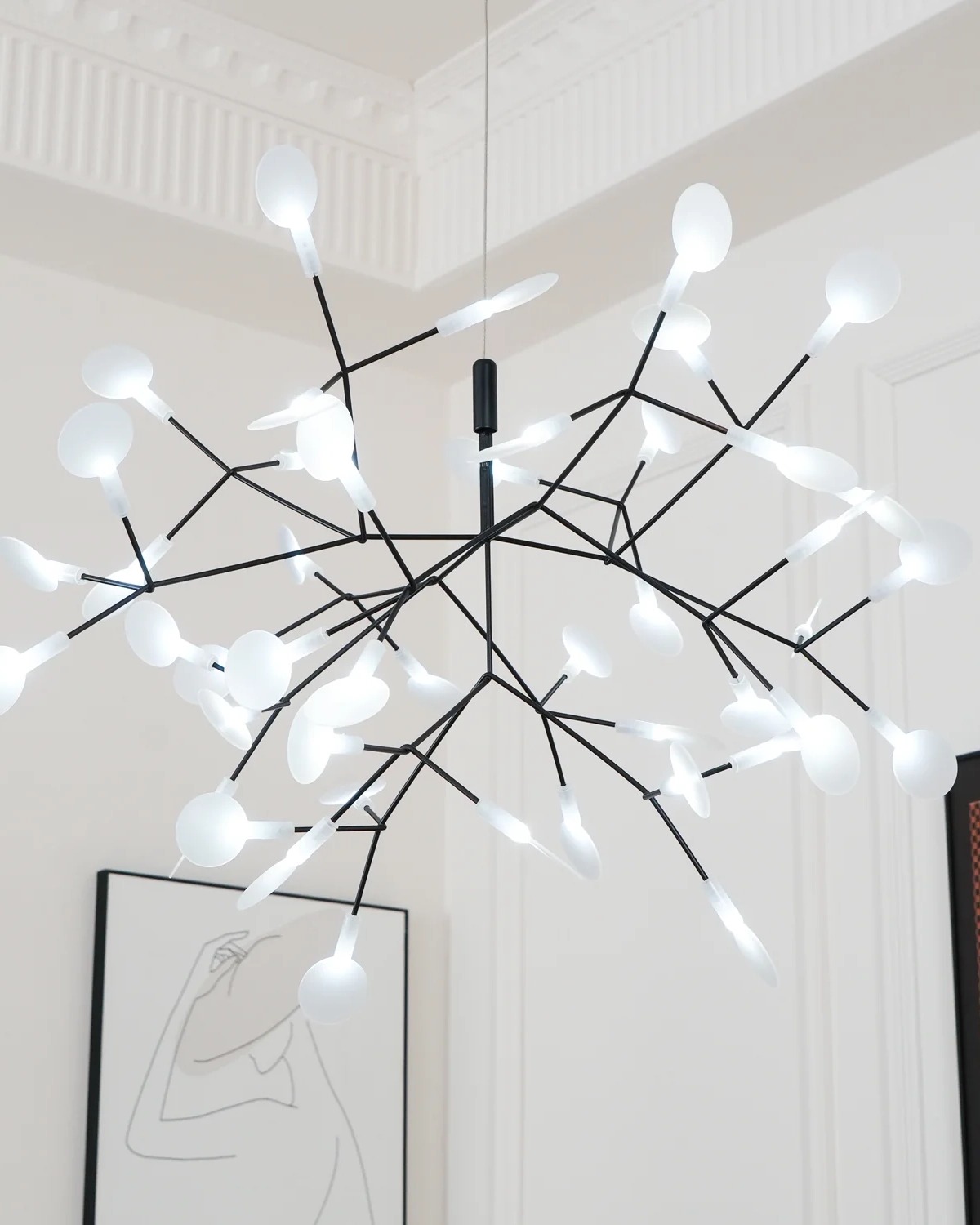 Black Firefly LED Chandelier