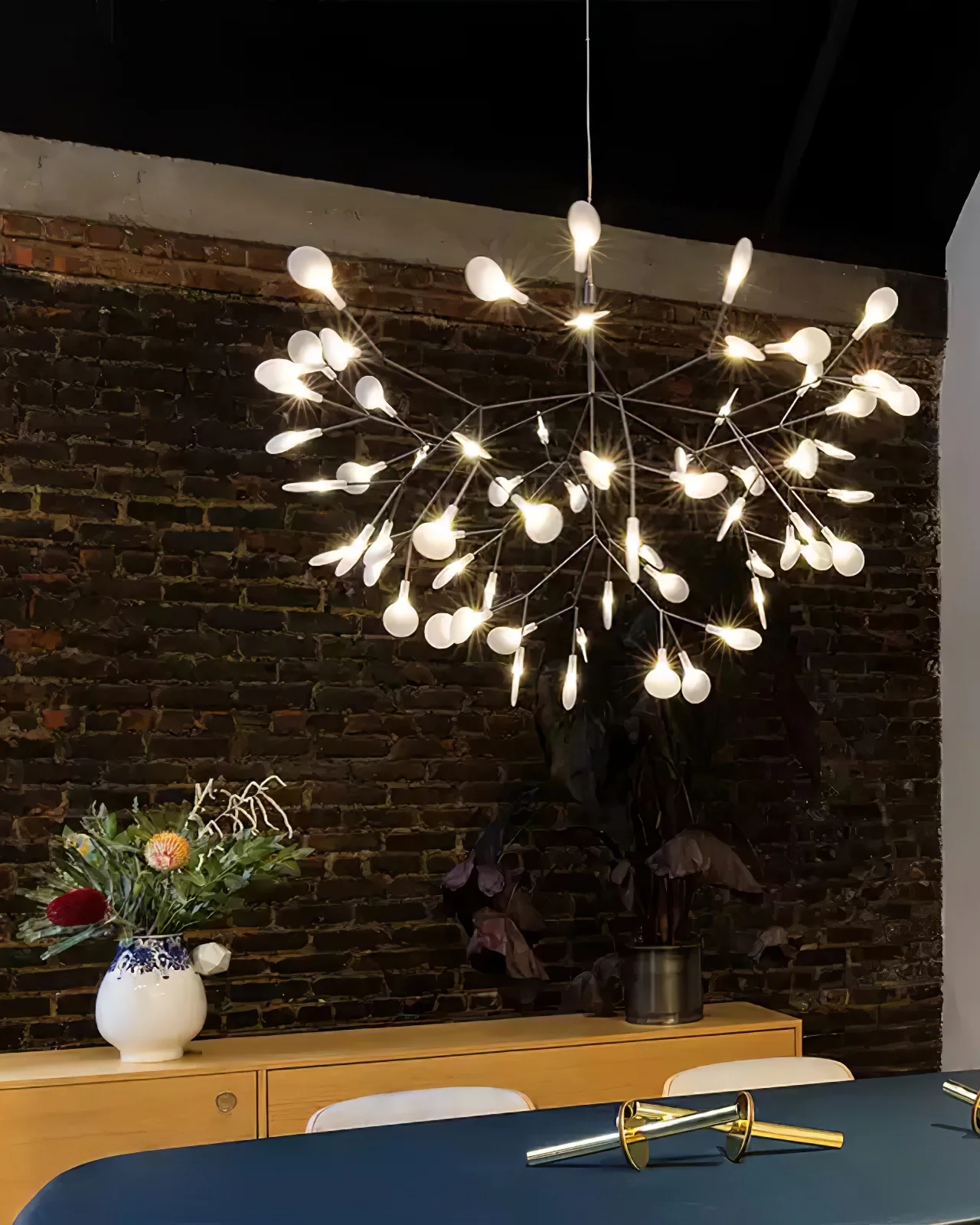 Black Firefly LED Chandelier