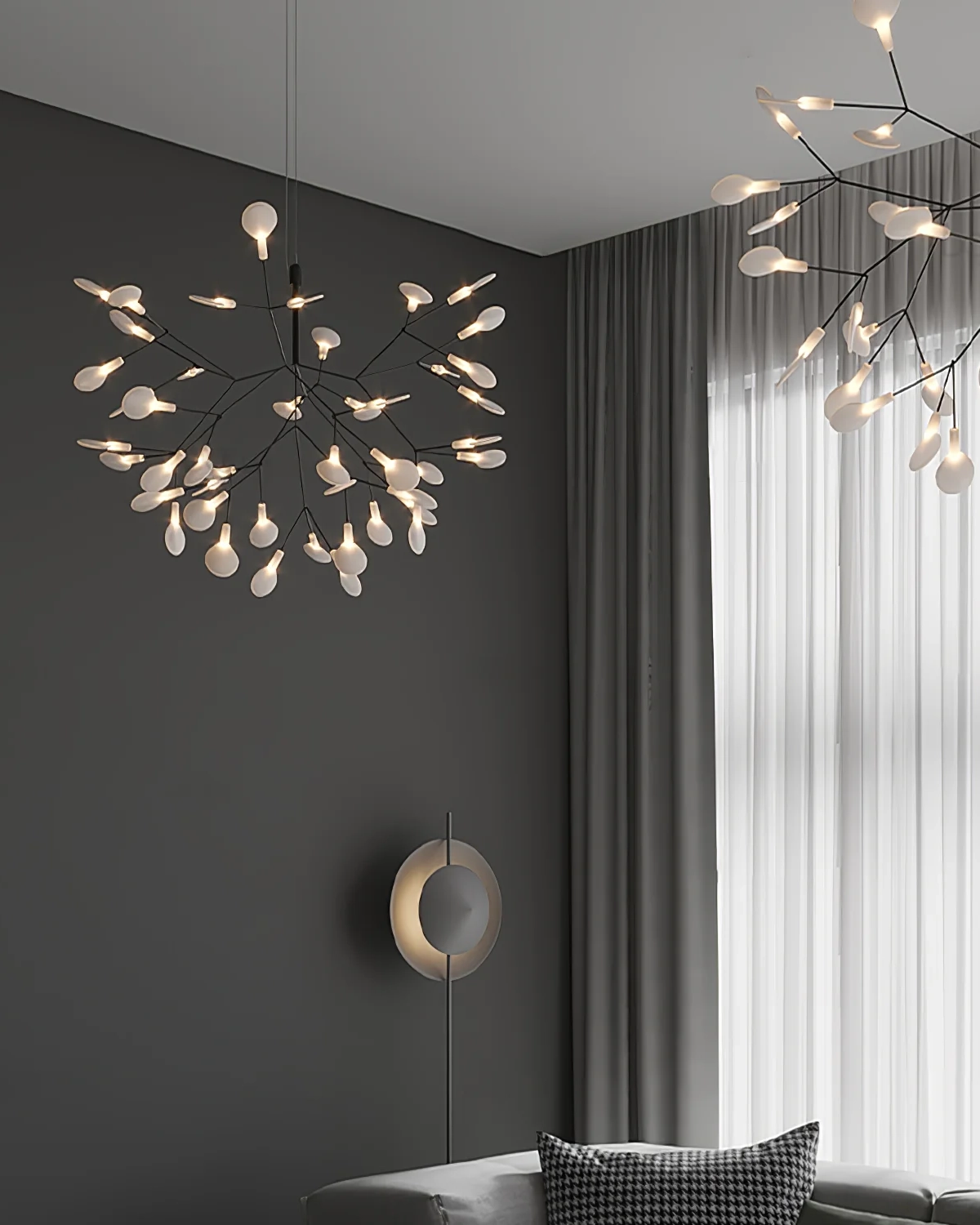 Black Firefly LED Chandelier