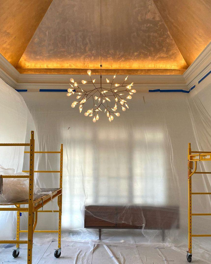 Black Firefly LED Chandelier