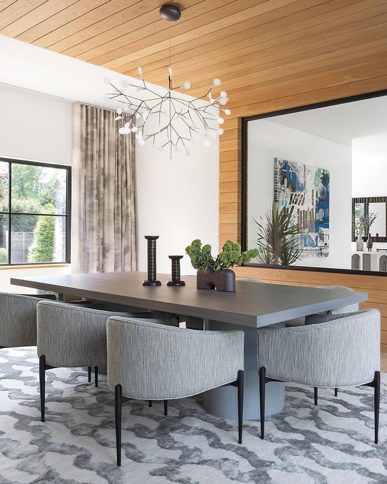 Black Firefly LED Chandelier