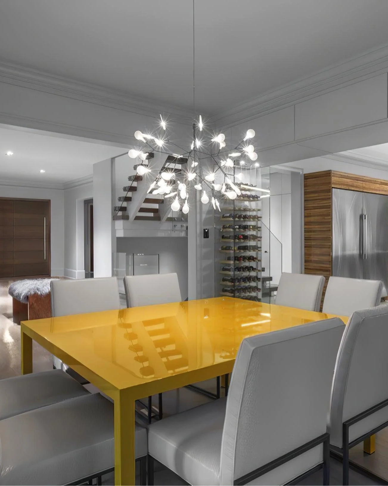 Black Firefly LED Chandelier