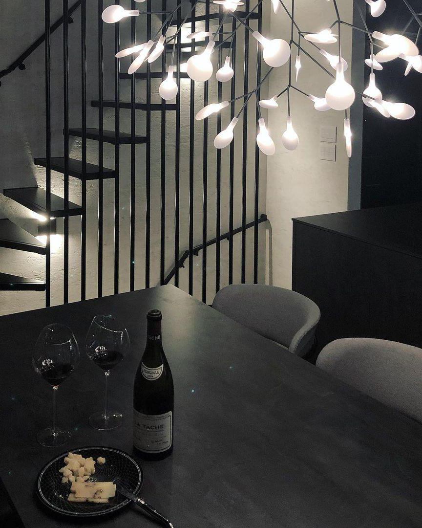 Black Firefly LED Chandelier