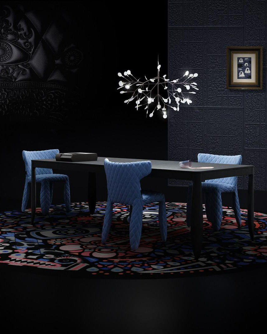 Black Firefly LED Chandelier