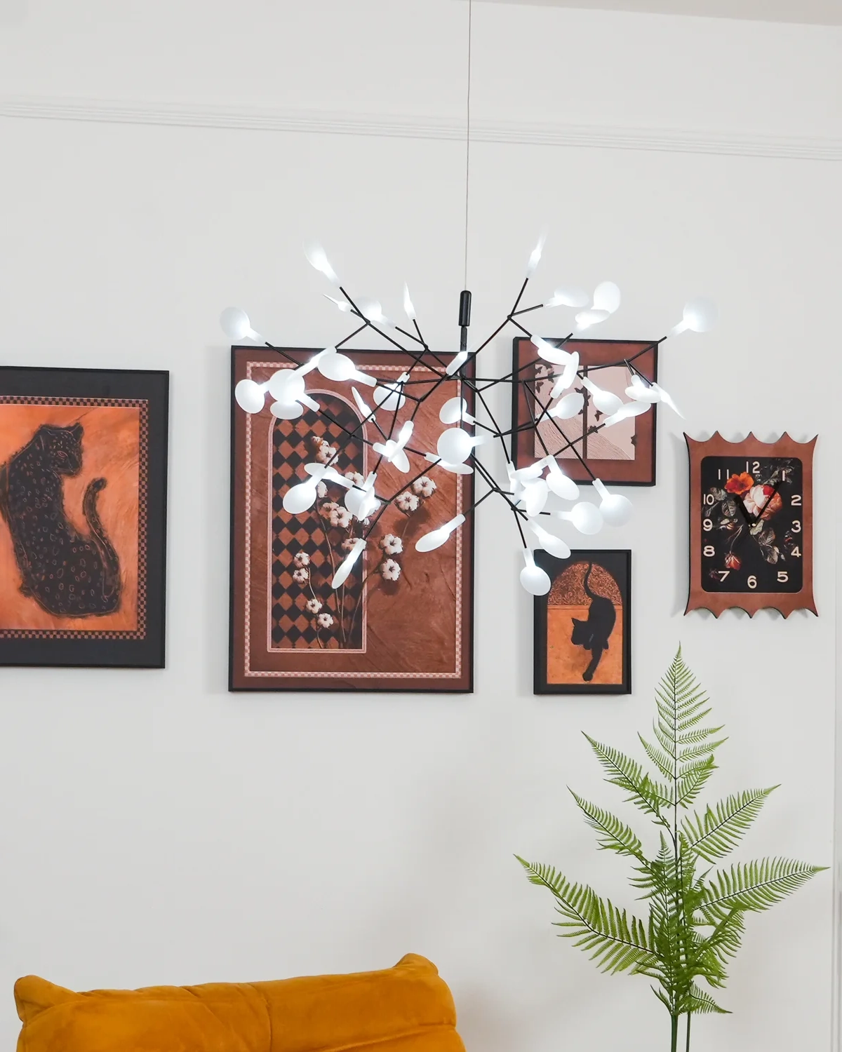 Black Firefly LED Chandelier