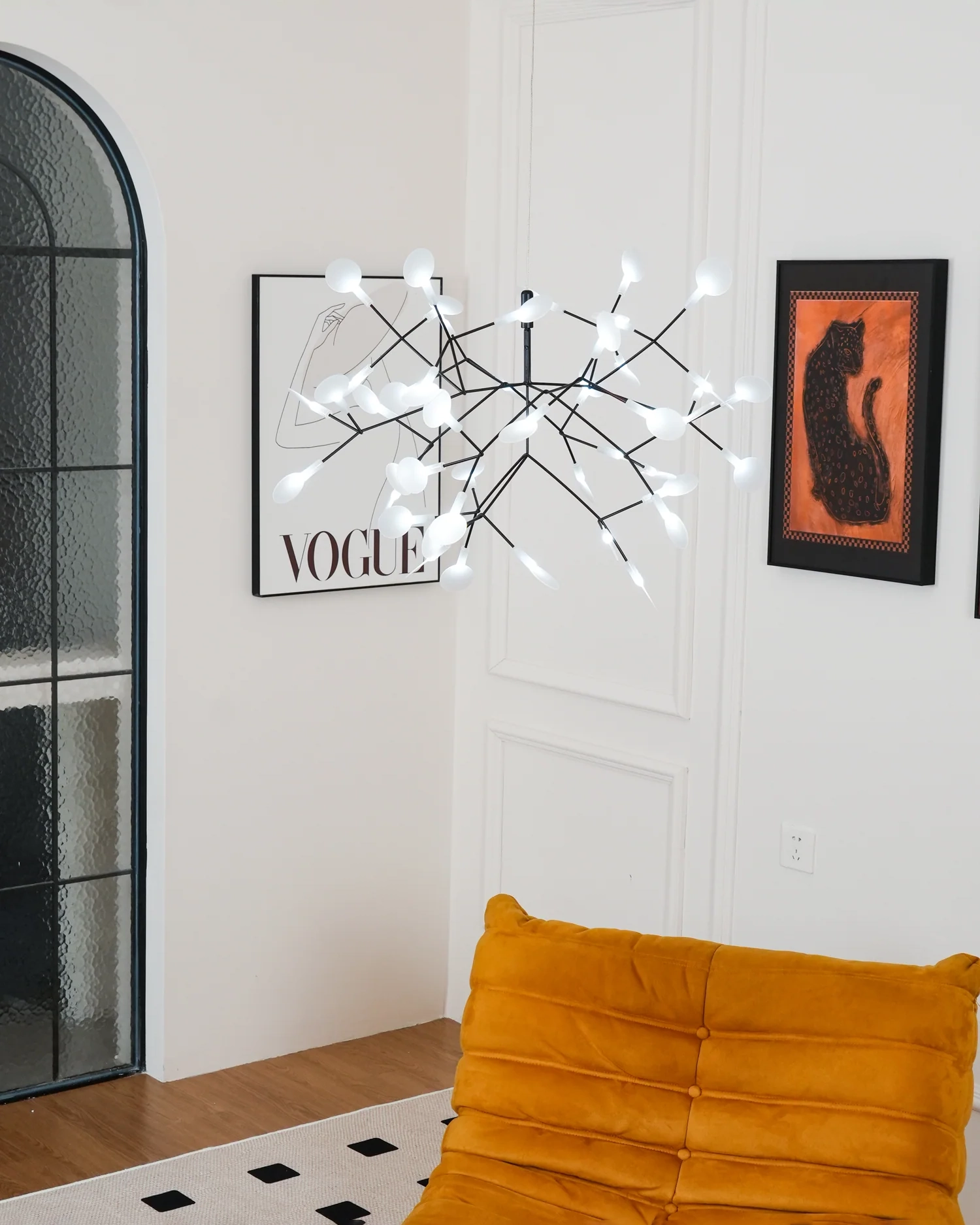 Black Firefly LED Chandelier