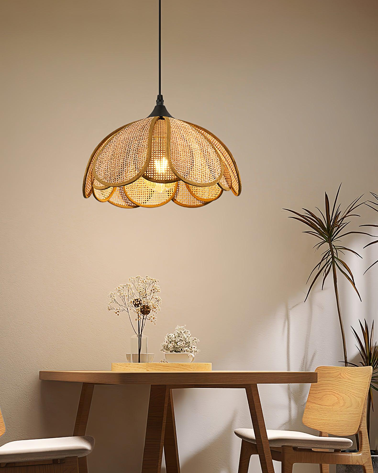 Bloom Rattan Pendant Lamp