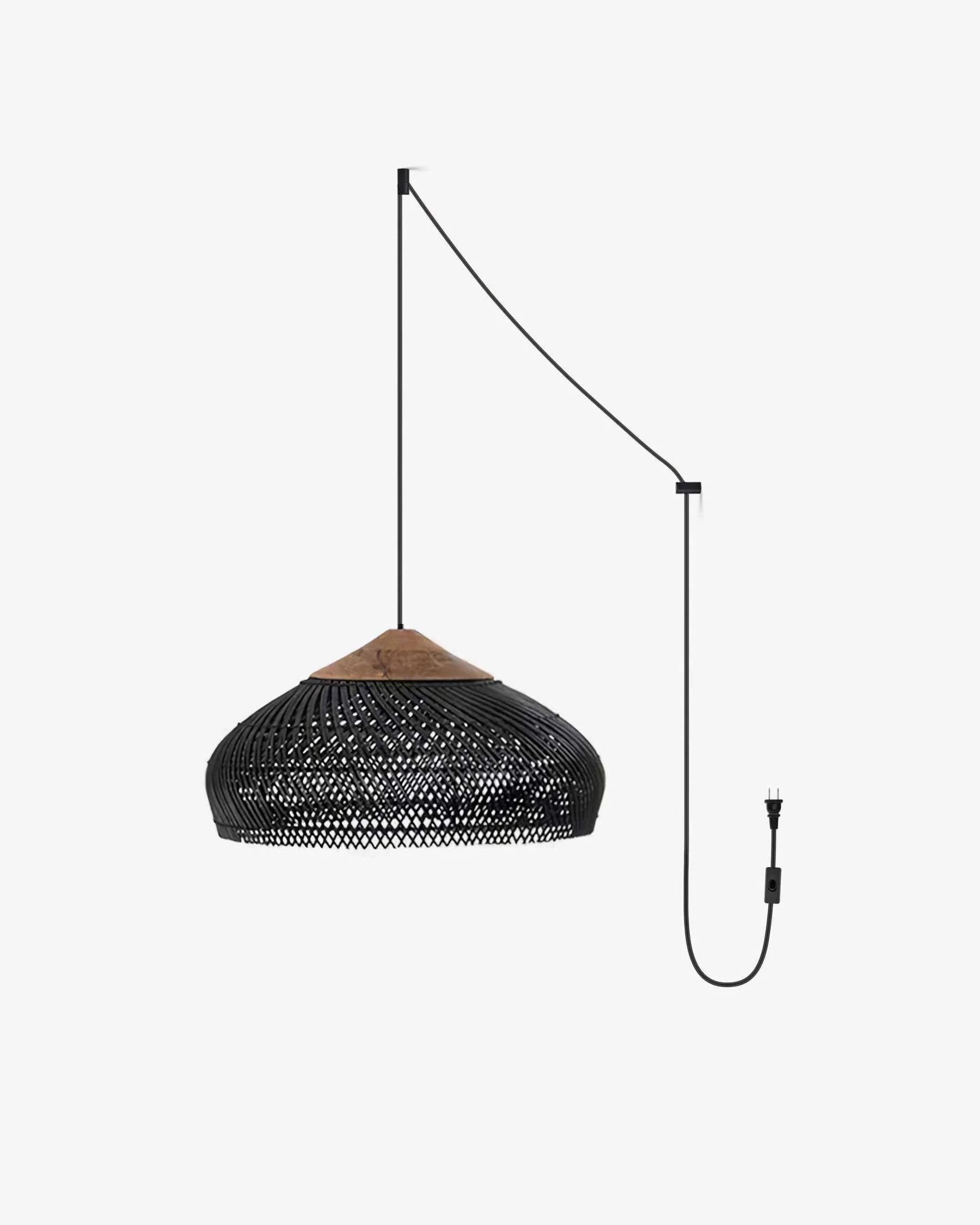 Braided Rattan Pendant Lamp