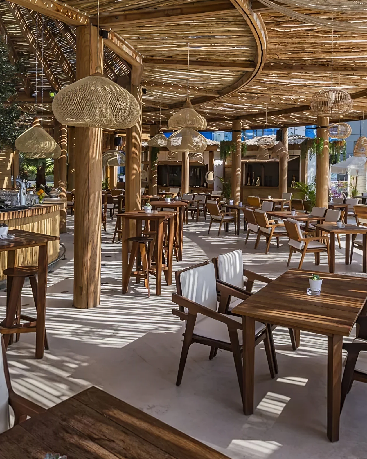 Braided Rattan Pendant Lamp