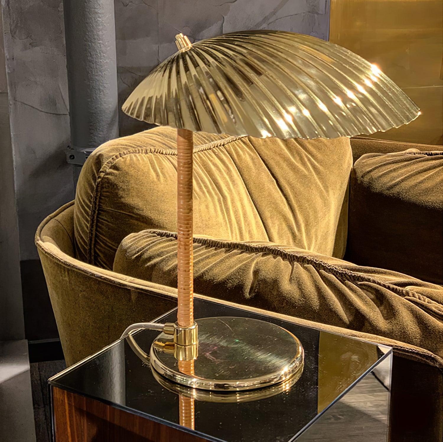 Brass Shell Table Lamp-elegalight