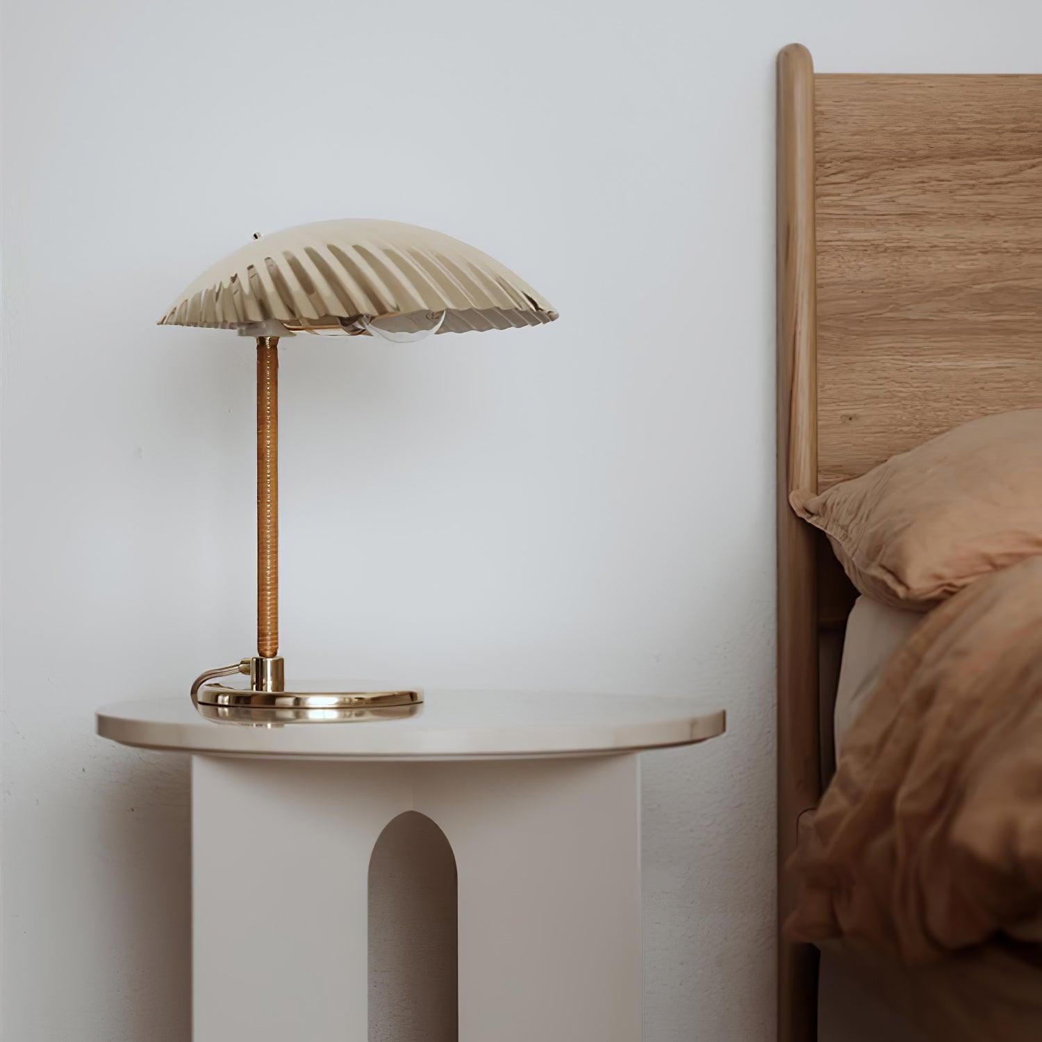 Brass Shell Table Lamp-elegalight