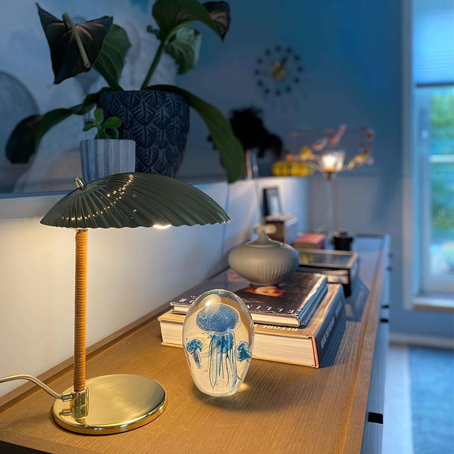 Brass Shell Table Lamp-elegalight