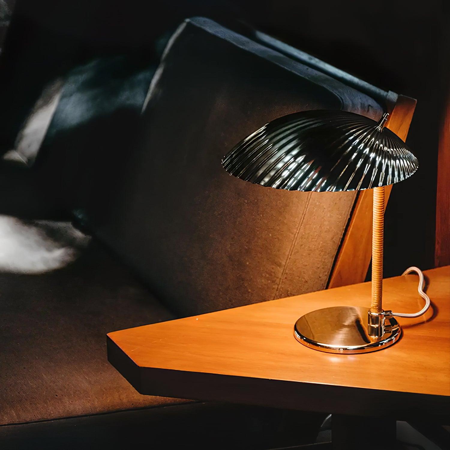 Brass Shell Table Lamp-elegalight