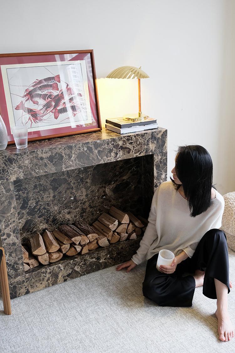 Brass Shell Table Lamp-elegalight