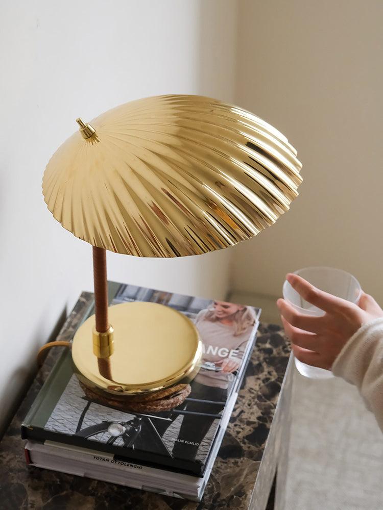 Brass Shell Table Lamp-elegalight
