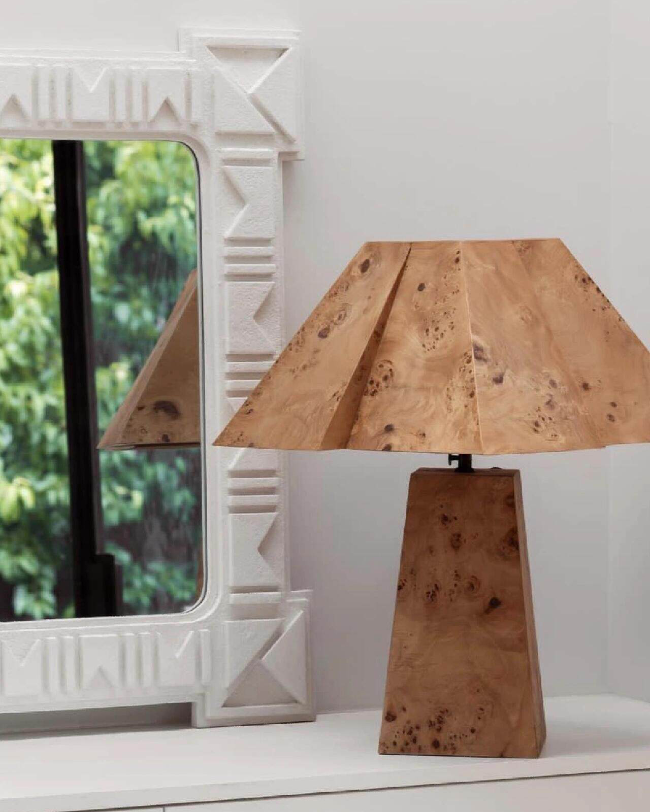 Burl Parallax Table Lamp