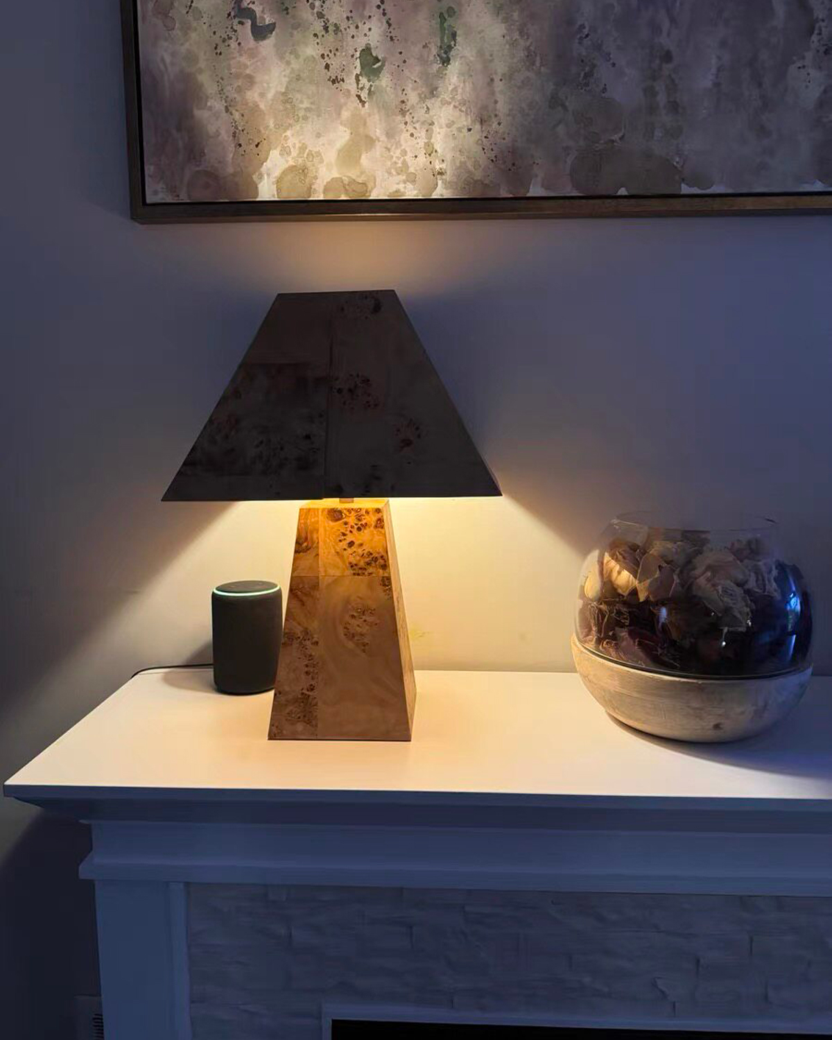 Burl Parallax Table Lamp