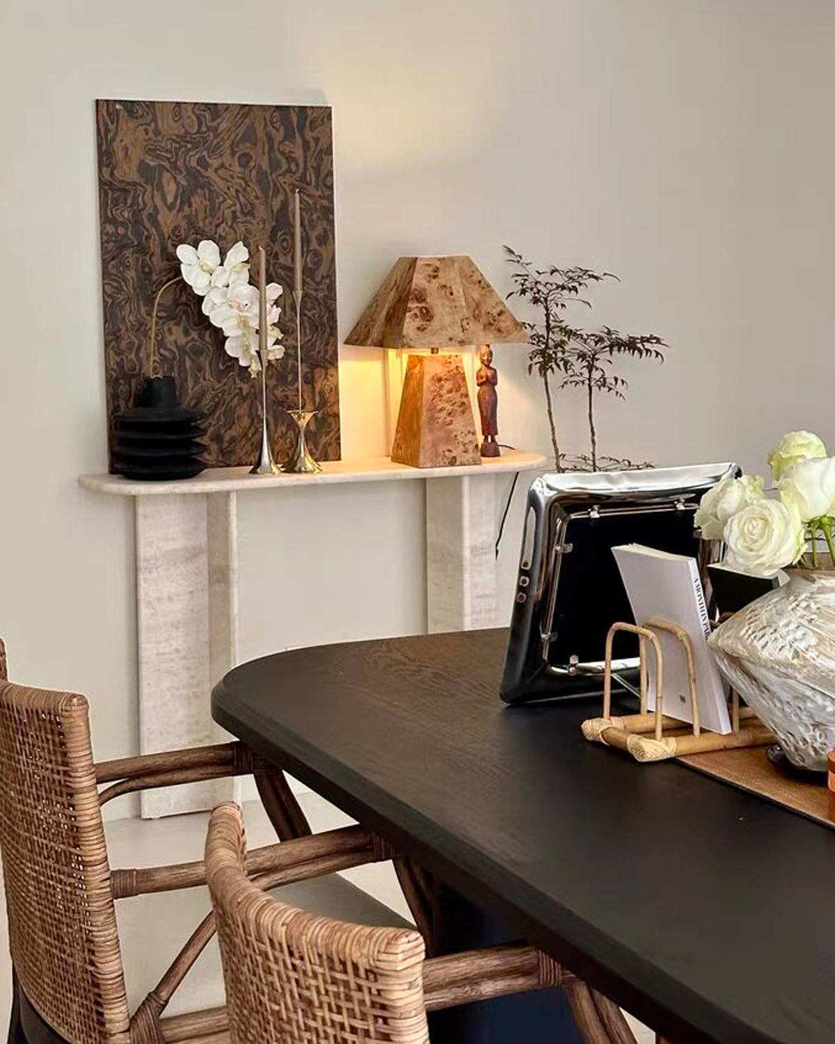 Burl Parallax Table Lamp