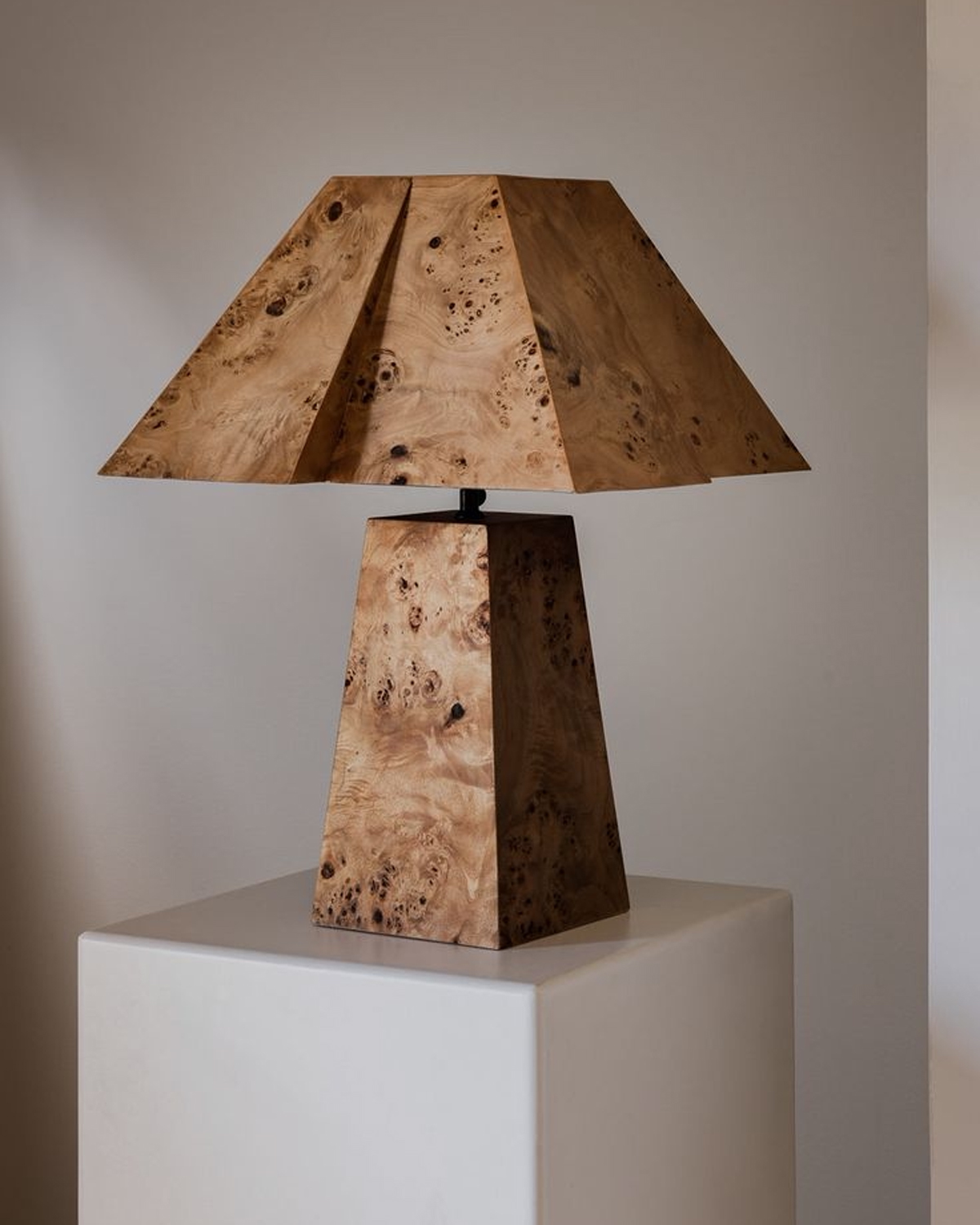 Burl Parallax Table Lamp