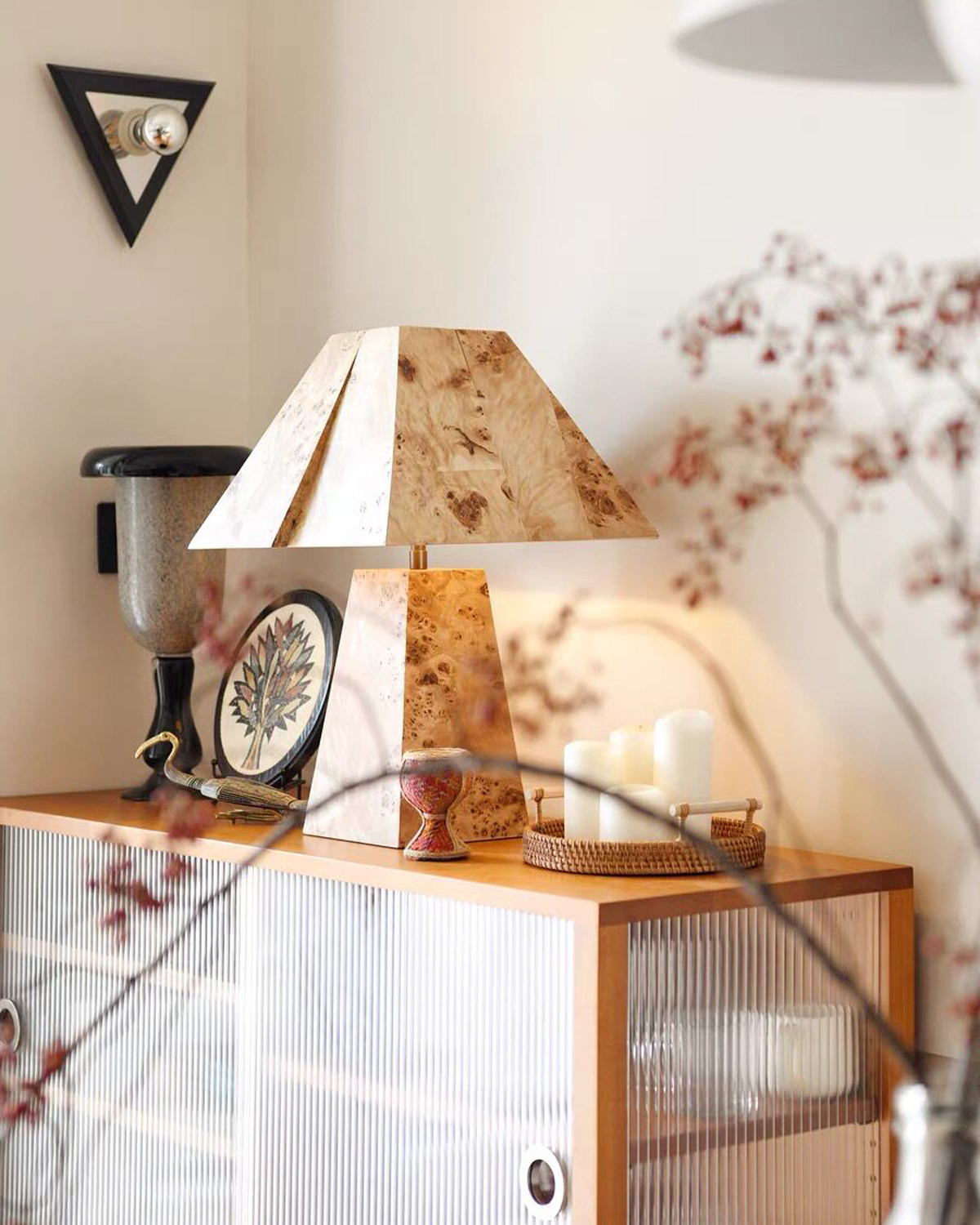 Burl Parallax Table Lamp