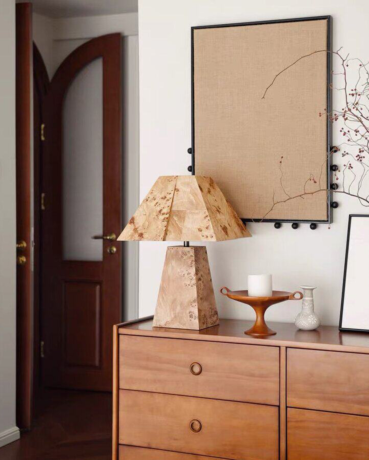 Burl Parallax Table Lamp