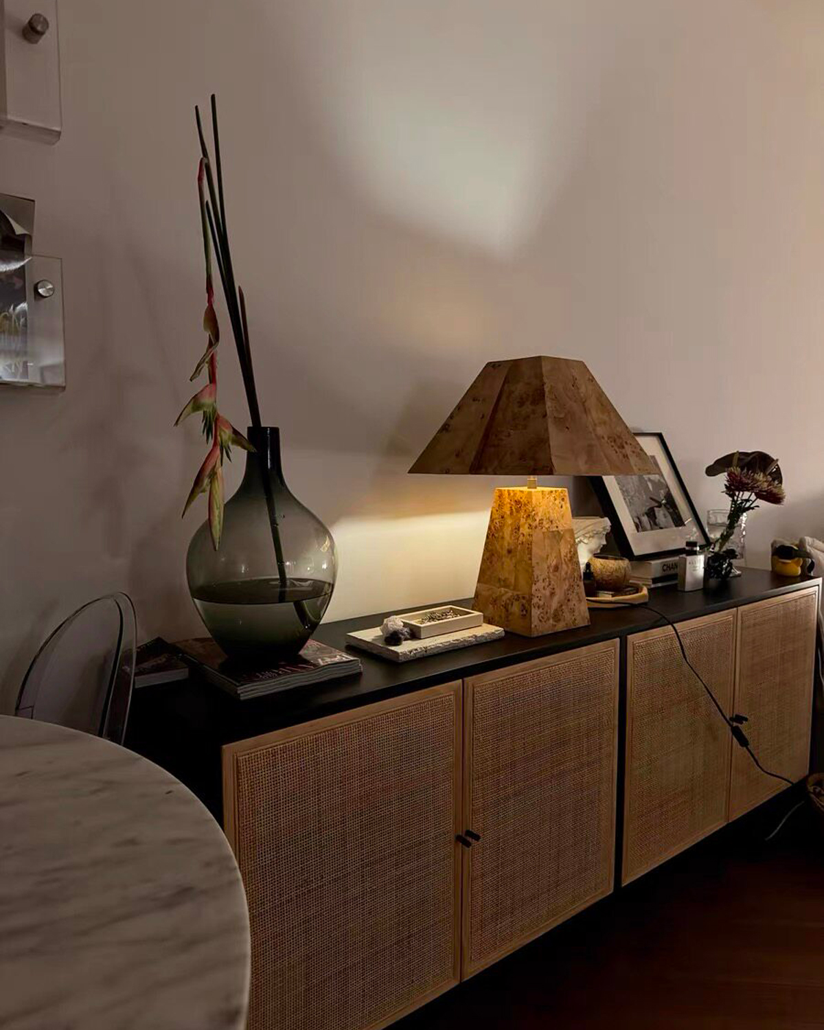 Burl Parallax Table Lamp