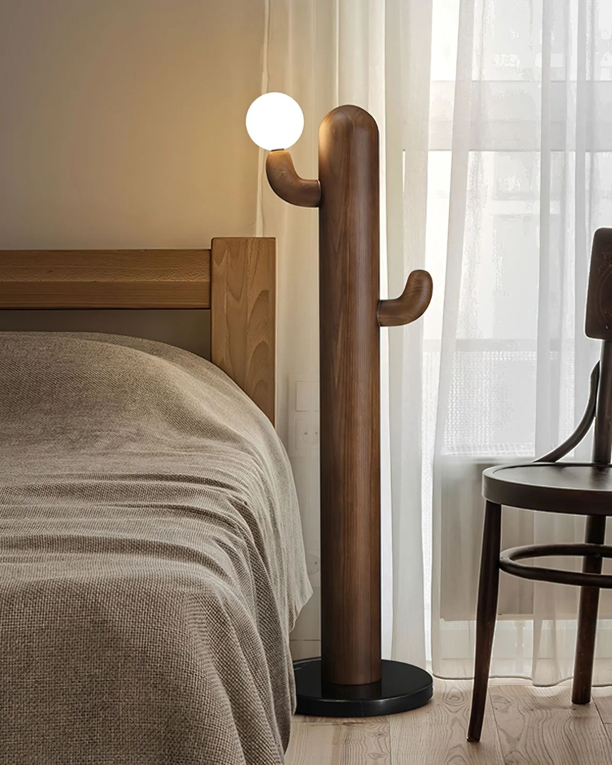 Cactus Wood Floor Lamp