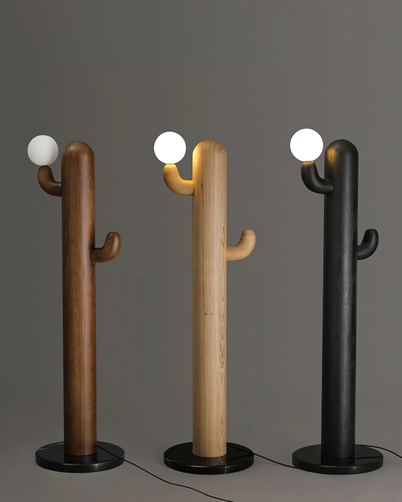 Cactus Wood Floor Lamp