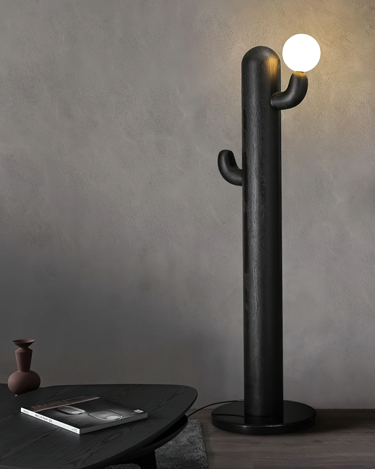 Cactus Wood Floor Lamp