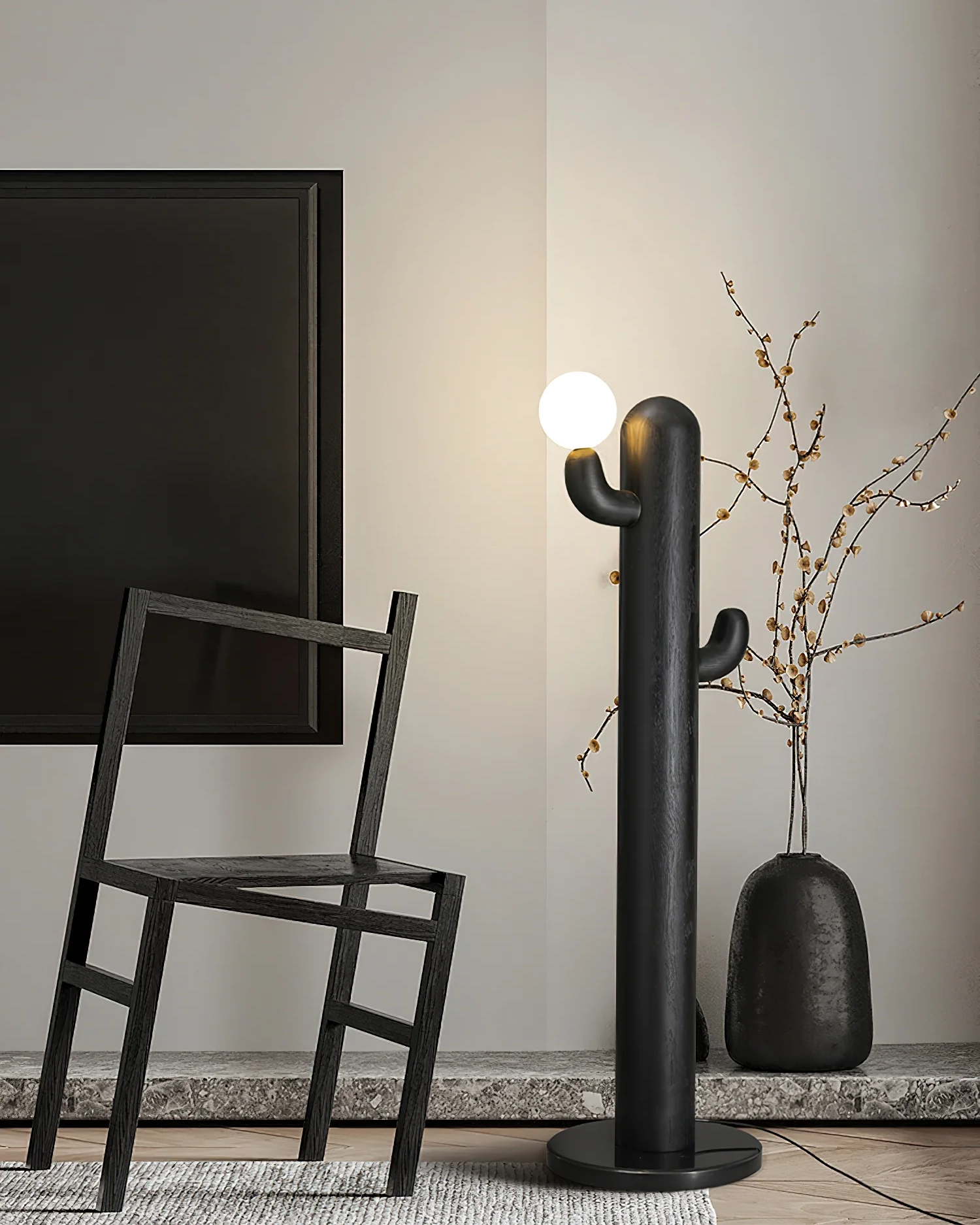 Cactus Wood Floor Lamp