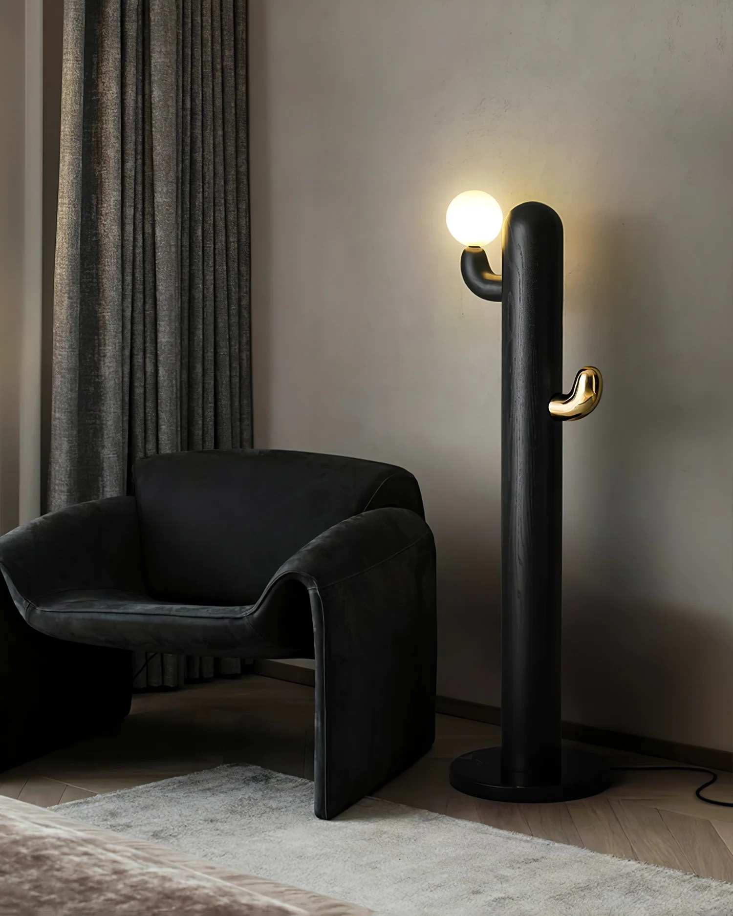 Cactus Wood Floor Lamp