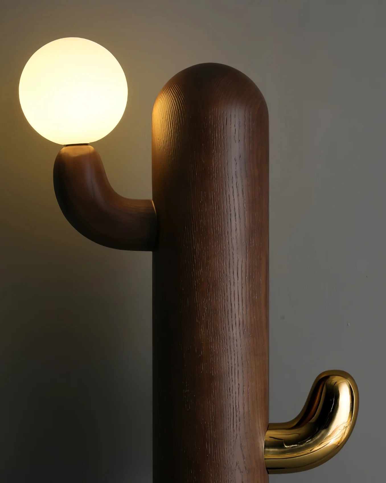 Cactus Wood Floor Lamp
