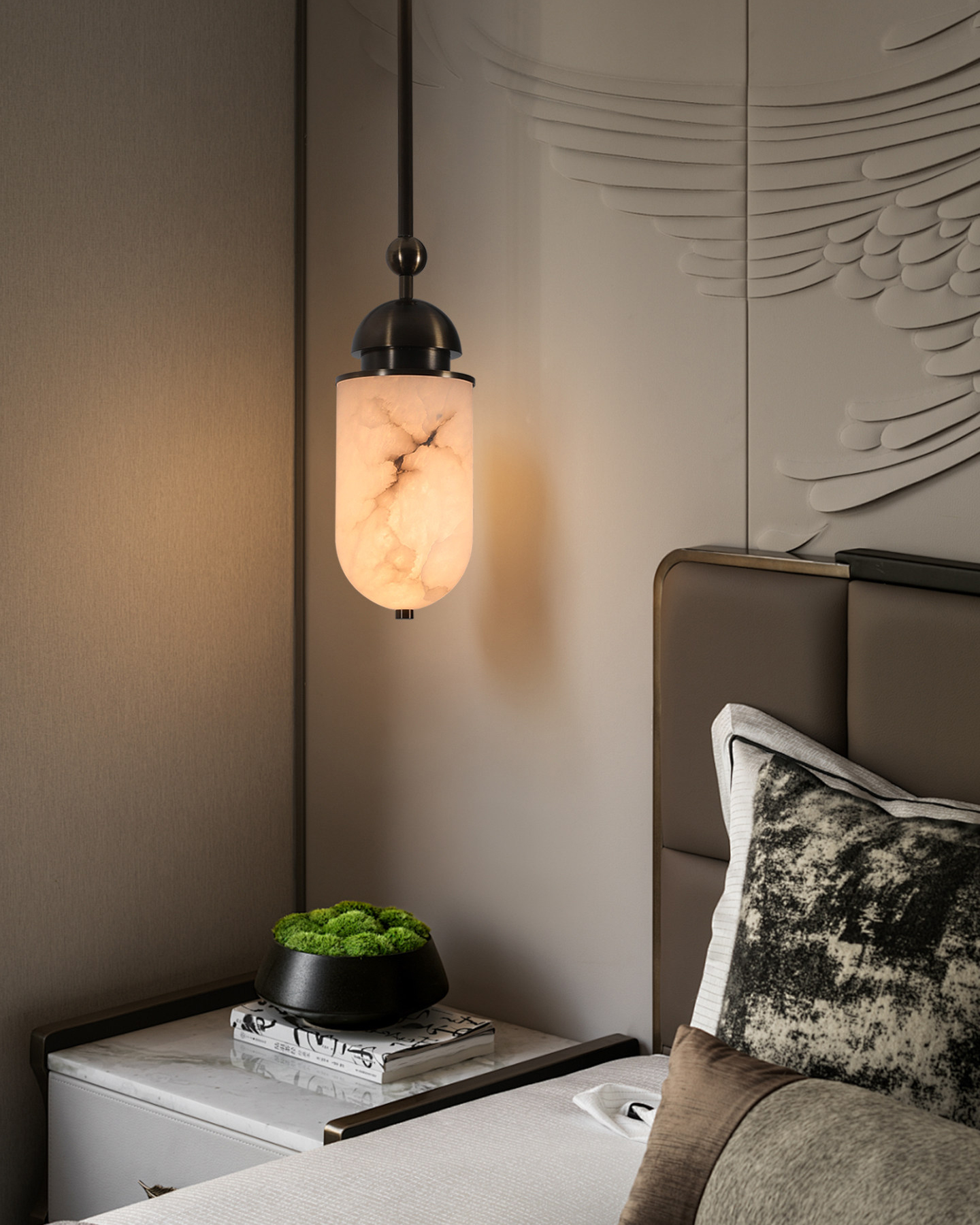 Calder Alabaster Pendant Light