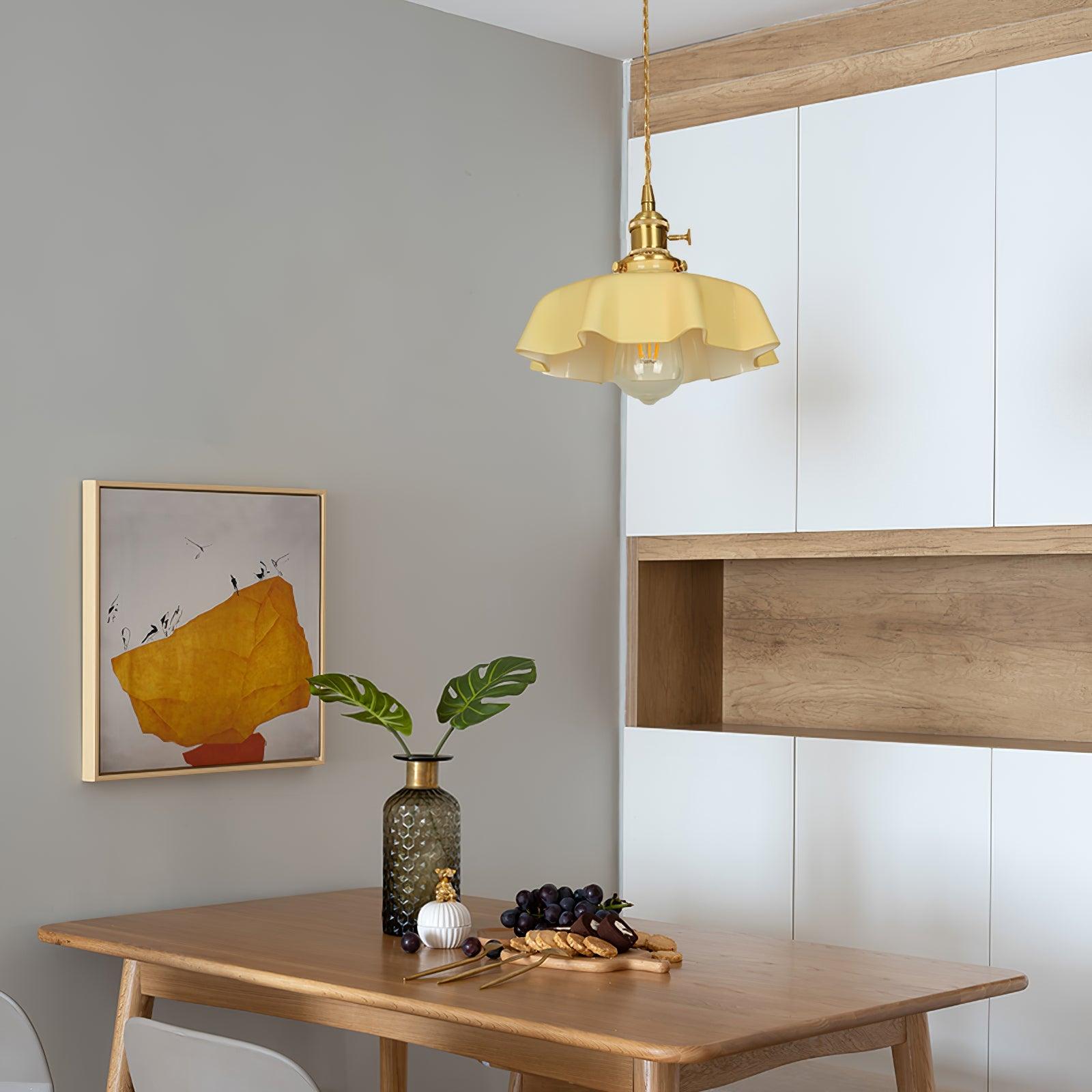 French Flower Pendant Swag Light-elegalight