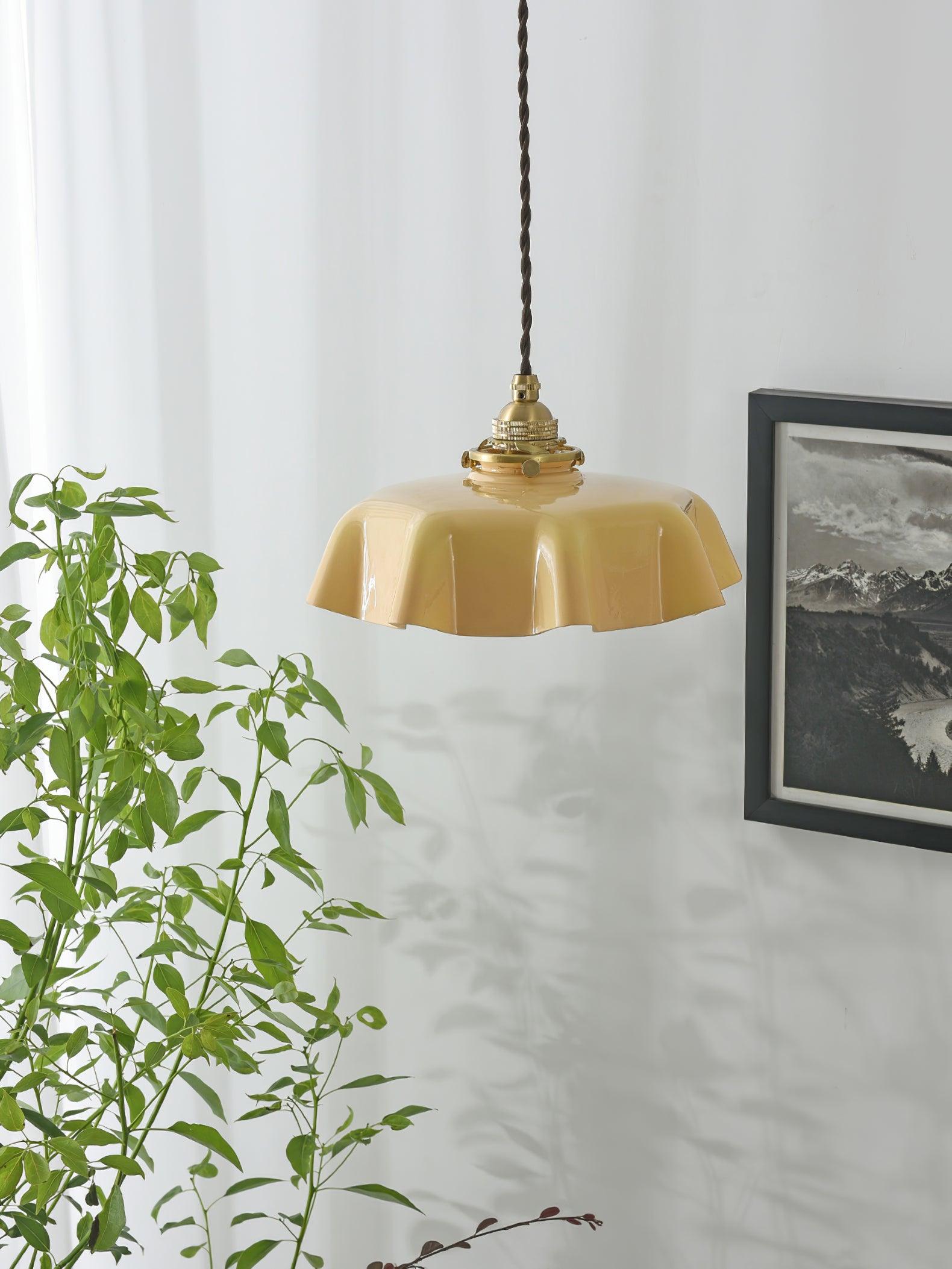 French Flower Pendant Swag Light-elegalight