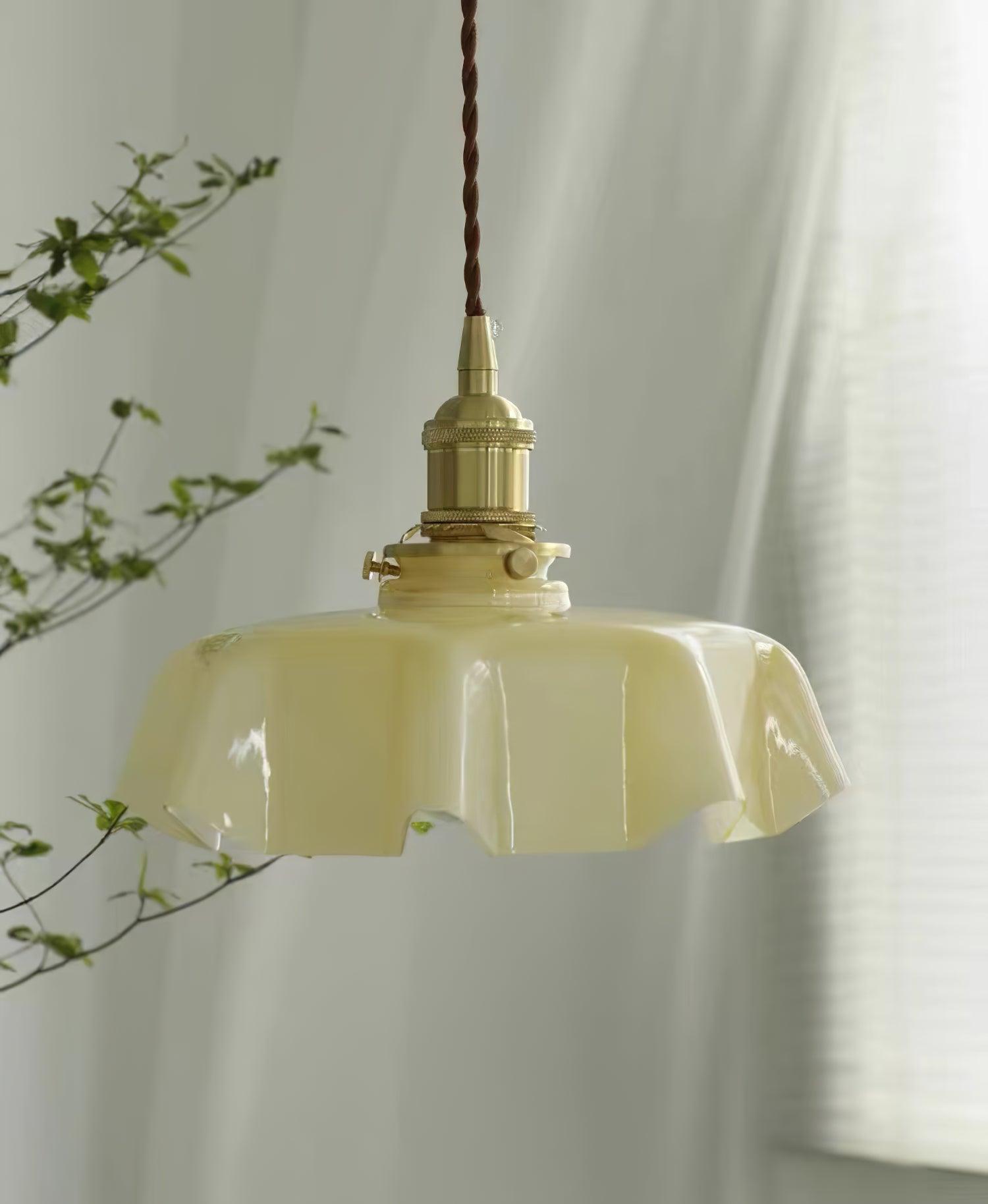 French Flower Pendant Swag Light-elegalight