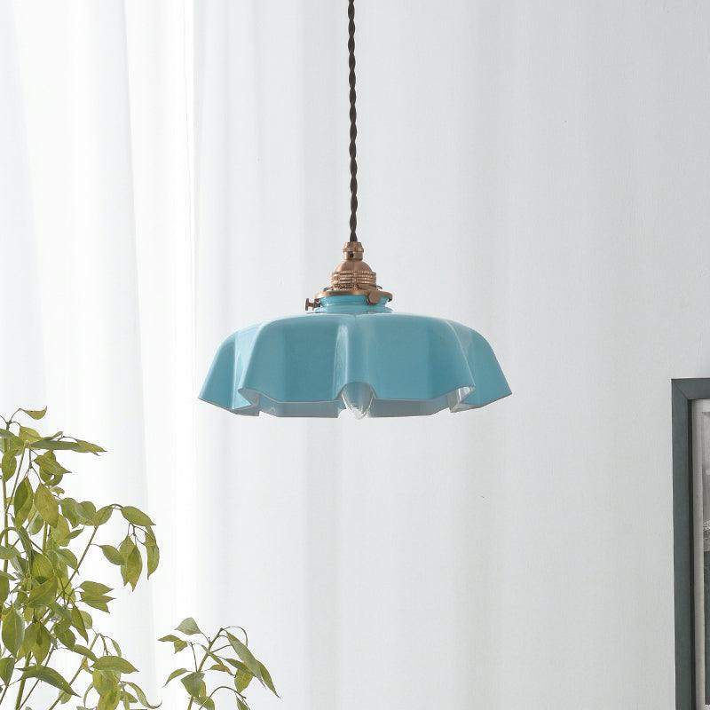 French Flower Pendant Swag Light-elegalight
