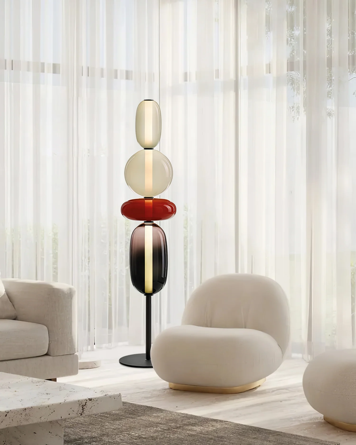 Candied Glass Floor Light