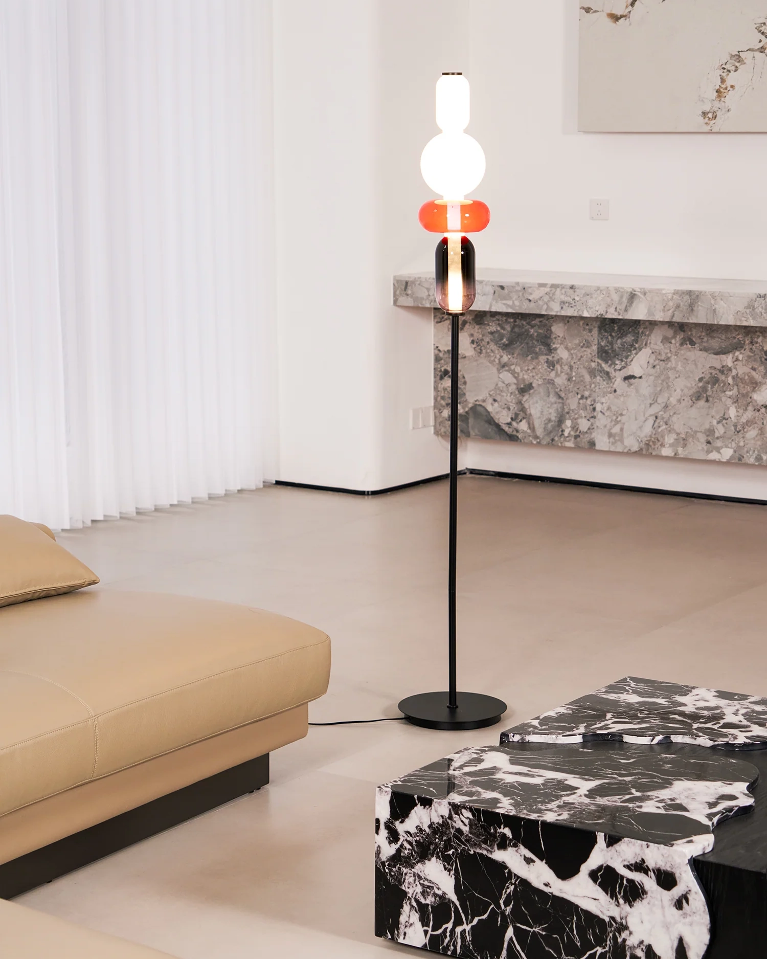 Candied Glass Floor Light