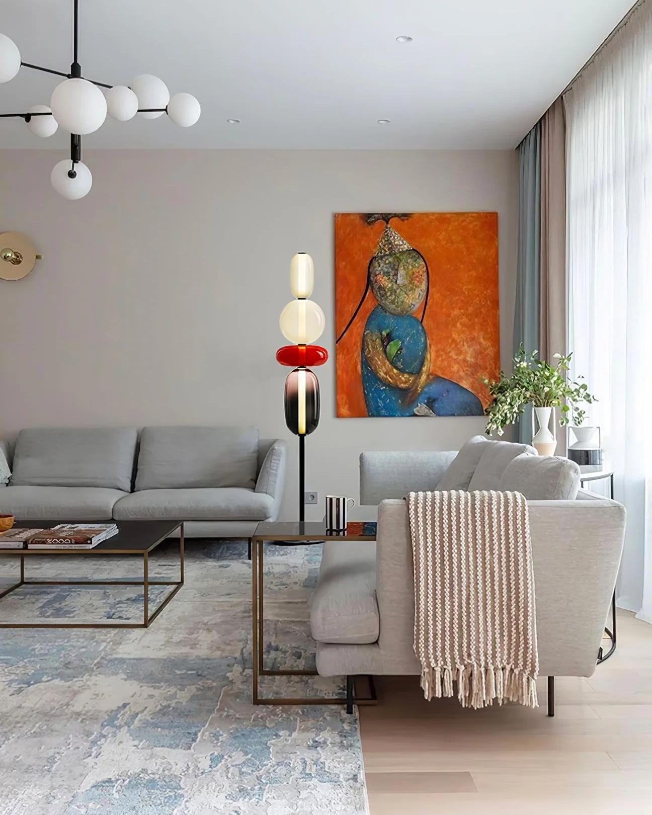 Candied Glass Floor Light