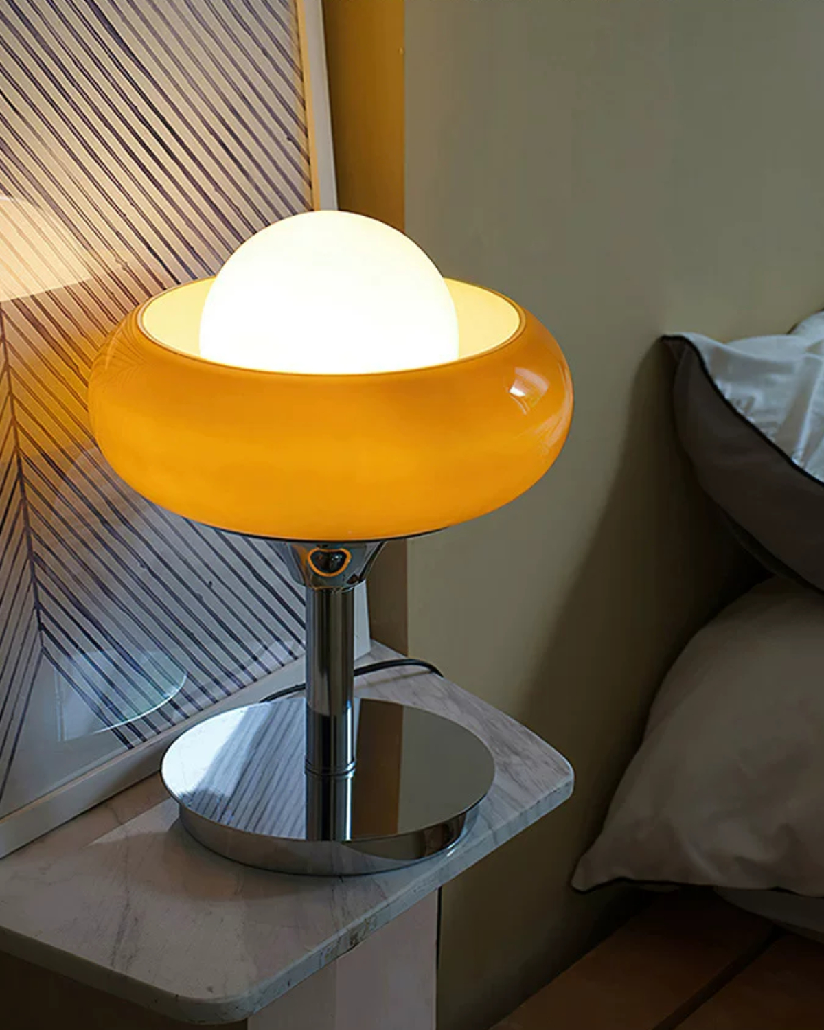 Caramel Soufflé Glass Table